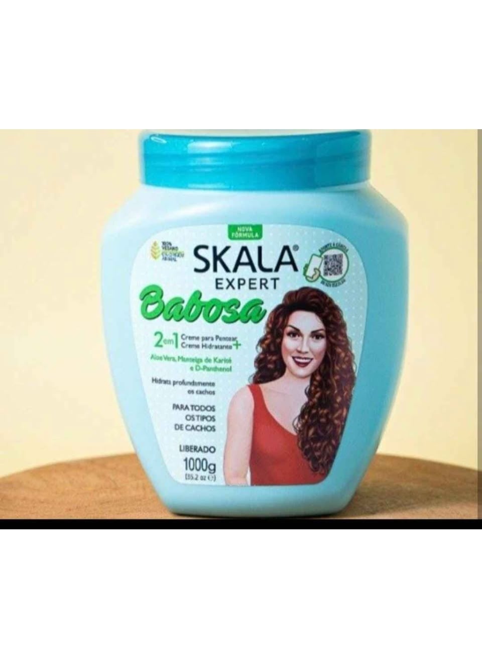 Babosa Hair Treatment Cream, 1000g (Aloe Vera & Shea Butter for Curly Hair)