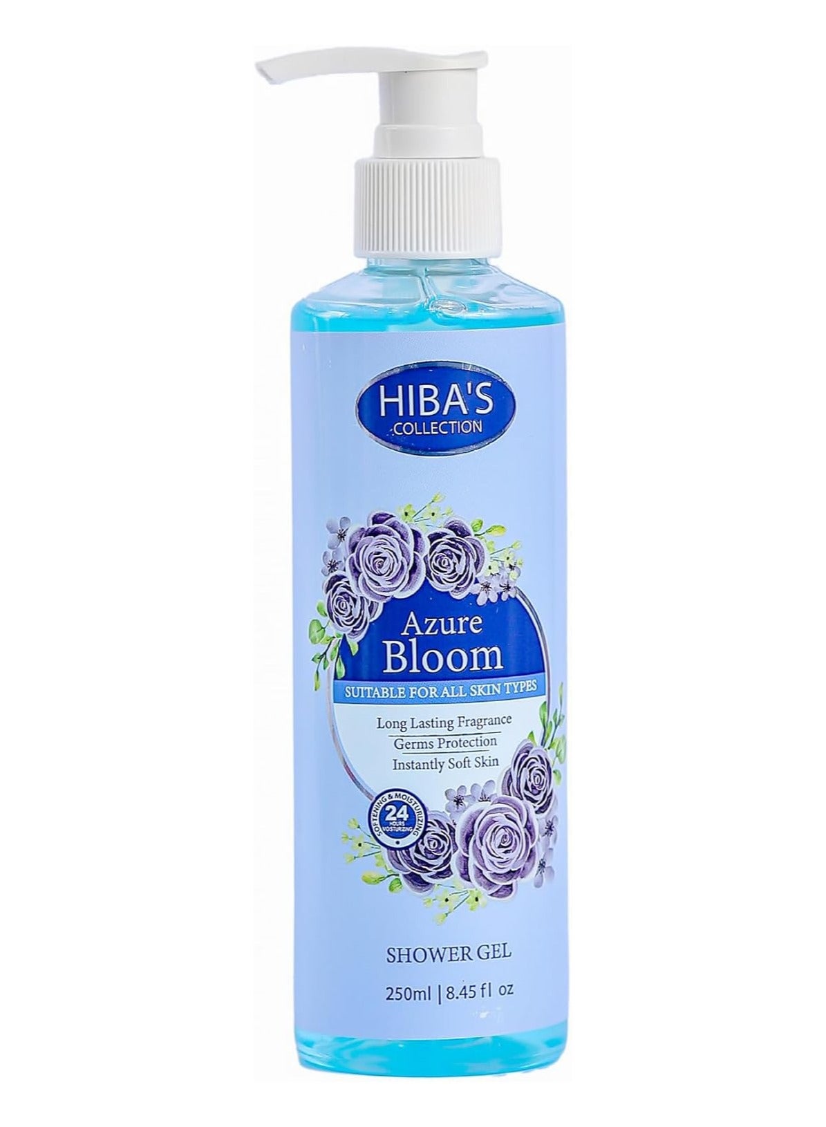 Azure Bloom Shower Gel Instantly Soft Skin Suitable for all skin types 500ml 16.9 fl oz
