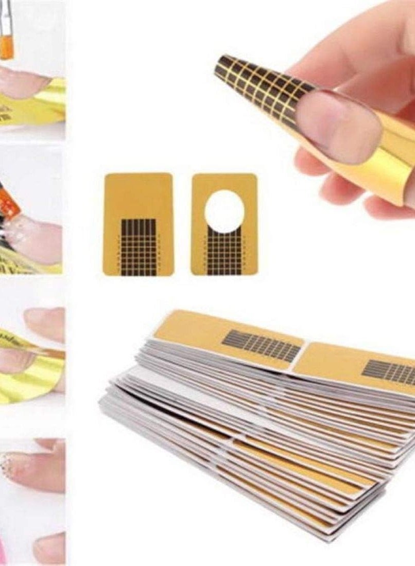 Digital Shoppy 20Pcs Nail Extension Sticker Professional Acrylic Nail Form Tips