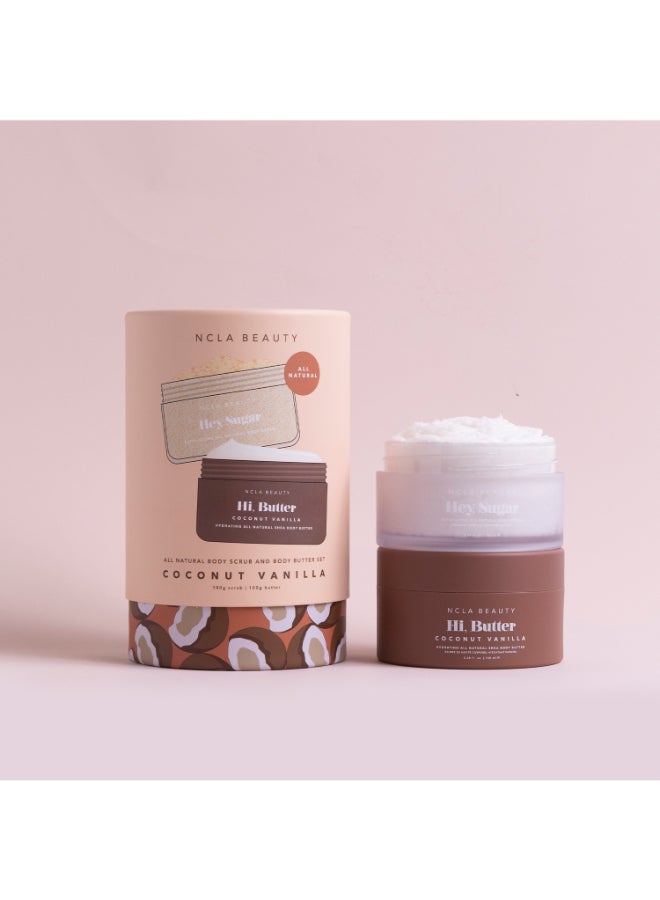 NCLA Beauty Coconut Vanilla Body Care Set (Discovery Set 100 ml each)
