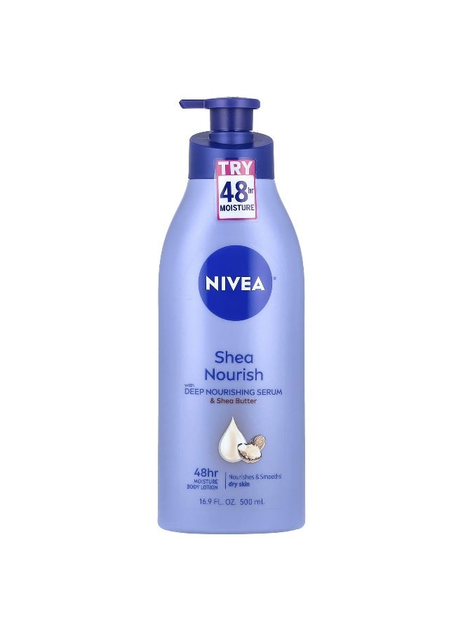Nivea, Shea Nourish Body Lotion, 16.9 fl oz (500 ml)