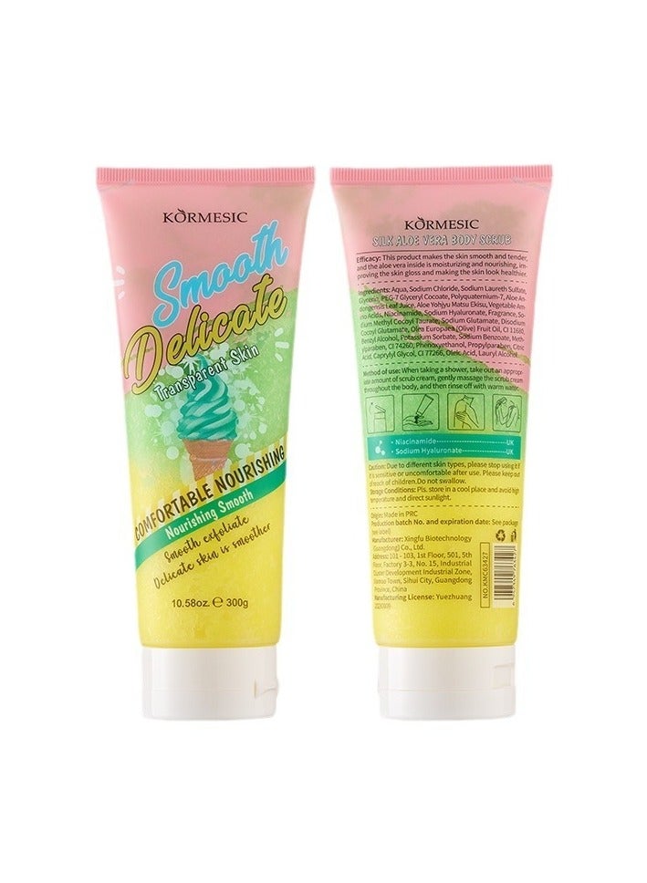 Silky Aloe Vera Body Scrub - Deep Hydration & Gentle Exfoliation