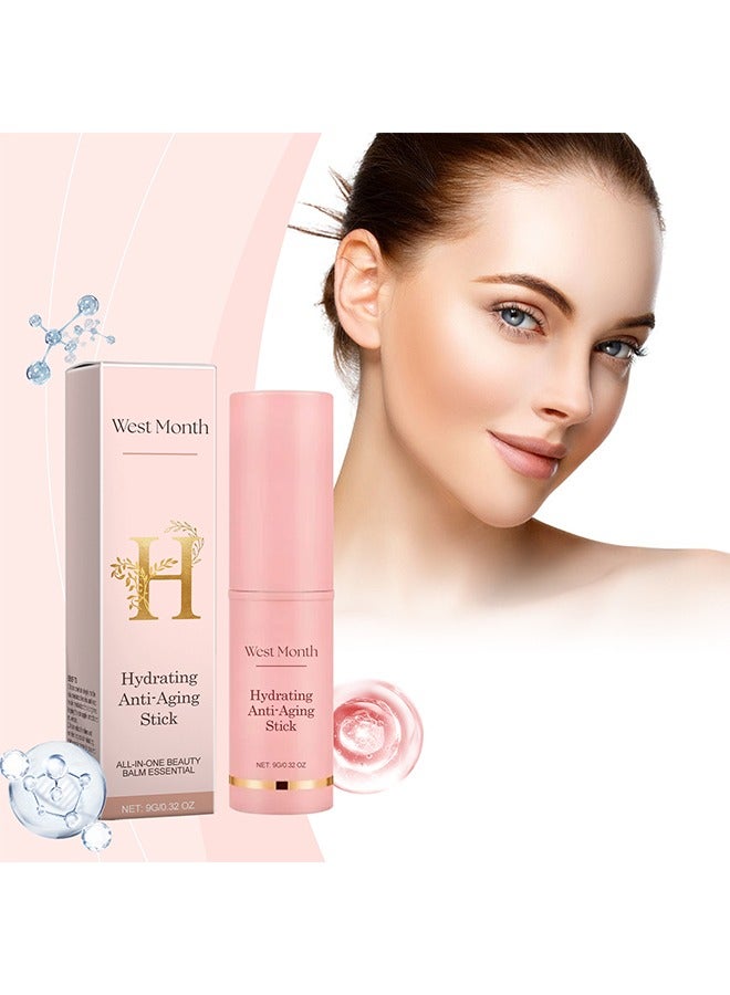 Hydrating Anti-aging Stick,Moisturizing Anti-Wrinkle Firming Stick – Deep Hydration and Skin Elasticity Care for Lifting and Firming