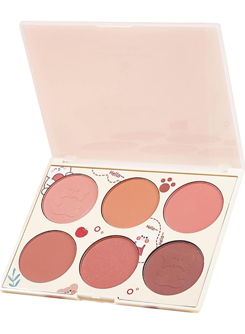 6 Colors Pearlescent Blushes Powder Bright Facial Blushes Profile And Highlight Blushes Facial Beauty Makeup Blushes Glow on
