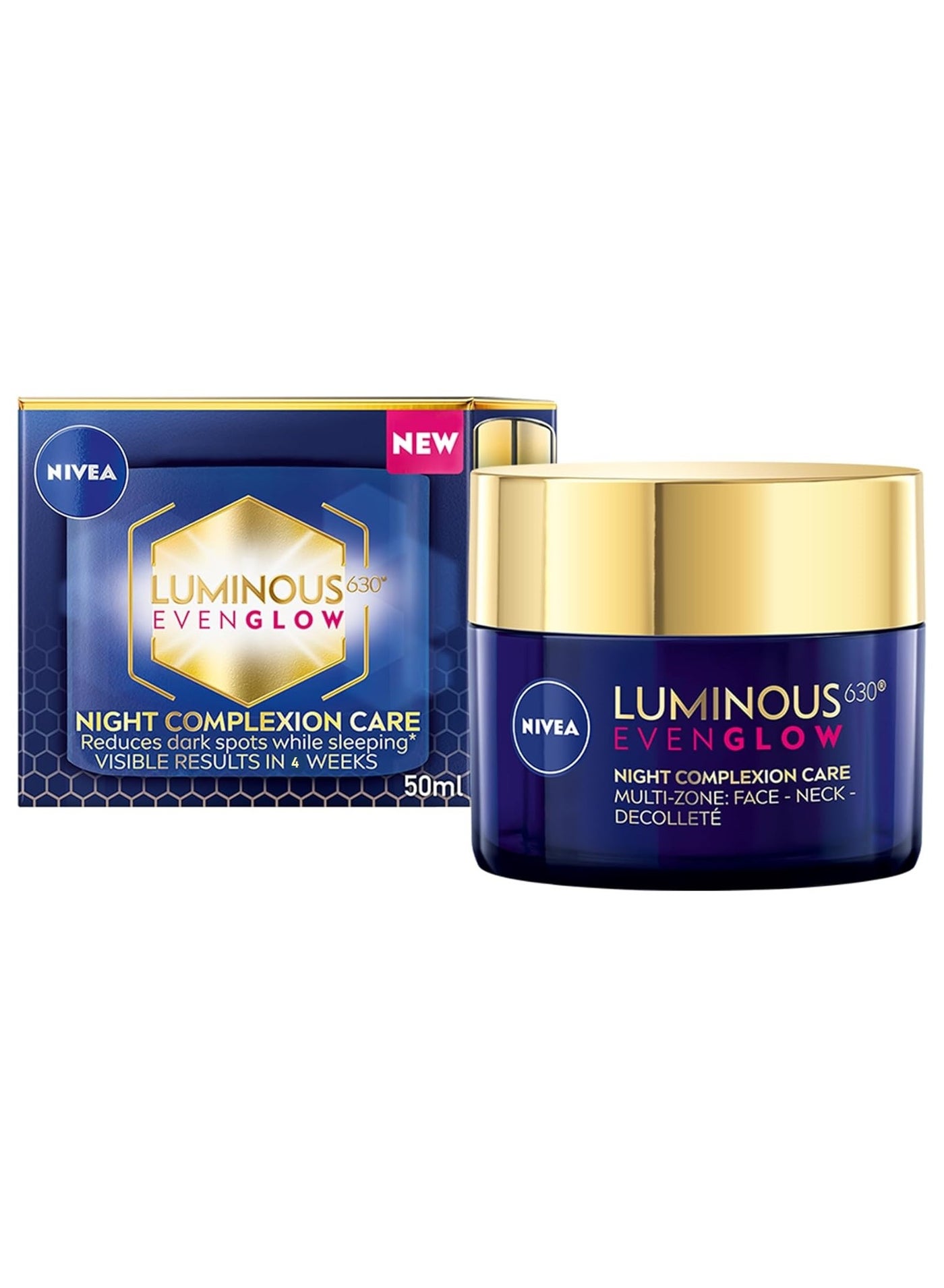 LUMINOUS 630 EVEN GLOW Face Anti Dark Spot Night Cream Revitalizing Skin Complexion Repair Hydrating Hyaluronic Acid 50ml