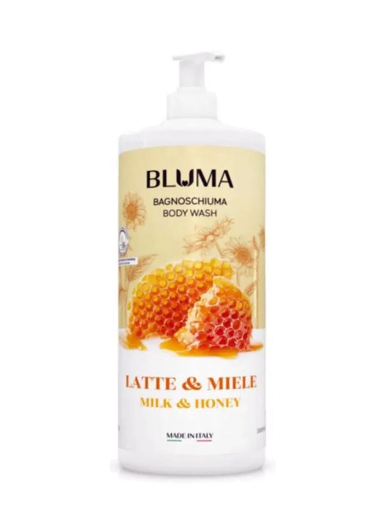 Bagnoschiuma Body Wash With Milk & Honey 1 Liters