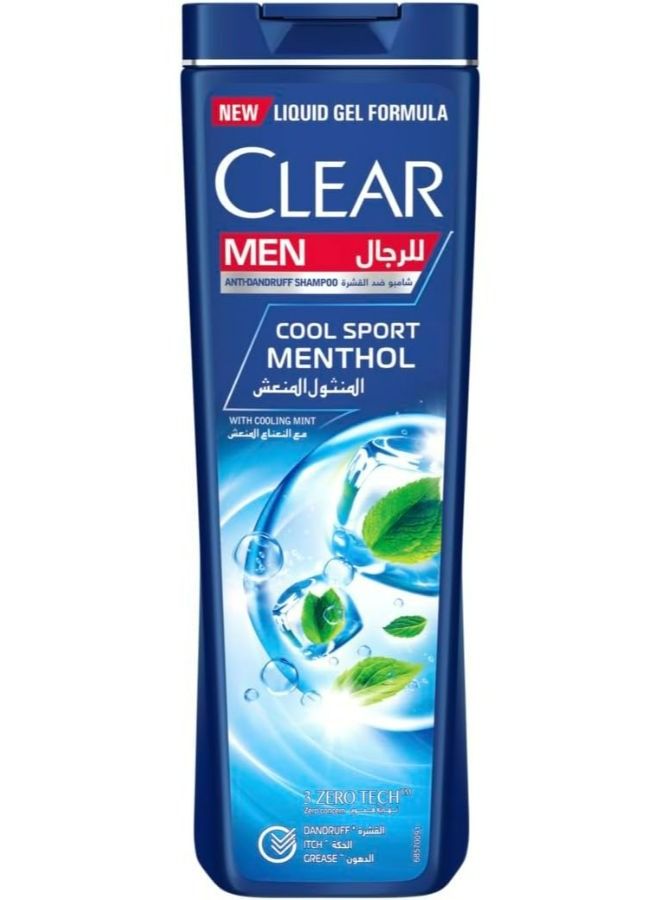 Clear Men's Anti-Dandruff Shampoo Cool Sport Menthol, 400ml