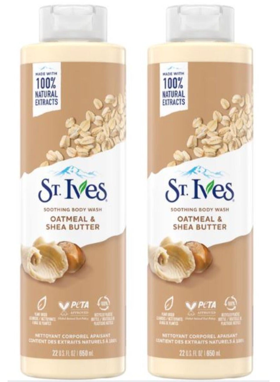 Oatmeal & Shea Butter Soothing Body Wash  650 ML 2PC