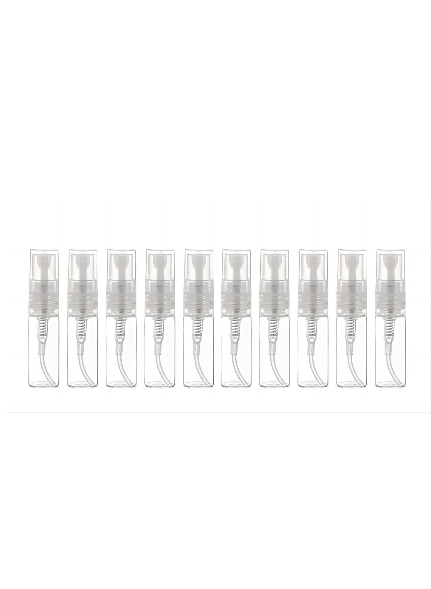 10-Piece Glass Spray Bottle Clear
