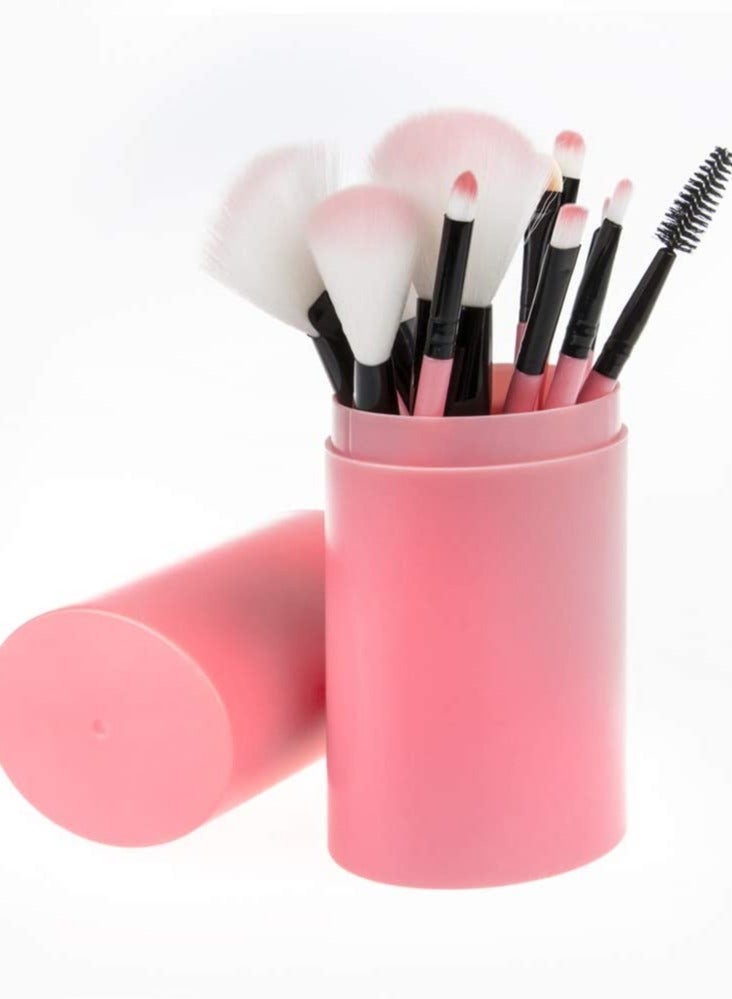 12-Piece Synthetic Makeup Brushes Travel Set