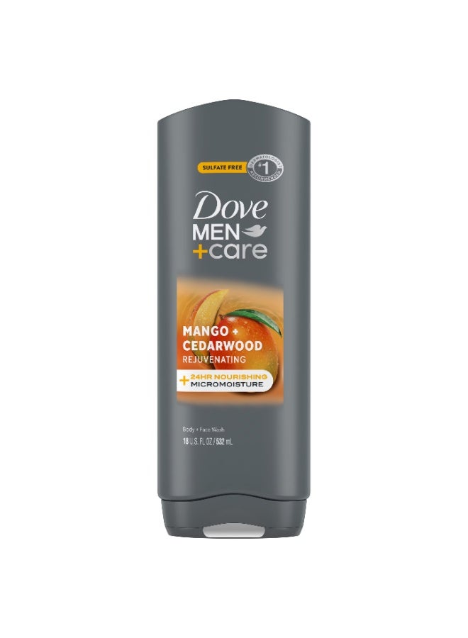 Men+Care Mango + Cedarwood Rejuvenating Body + Face Wash 532 ML