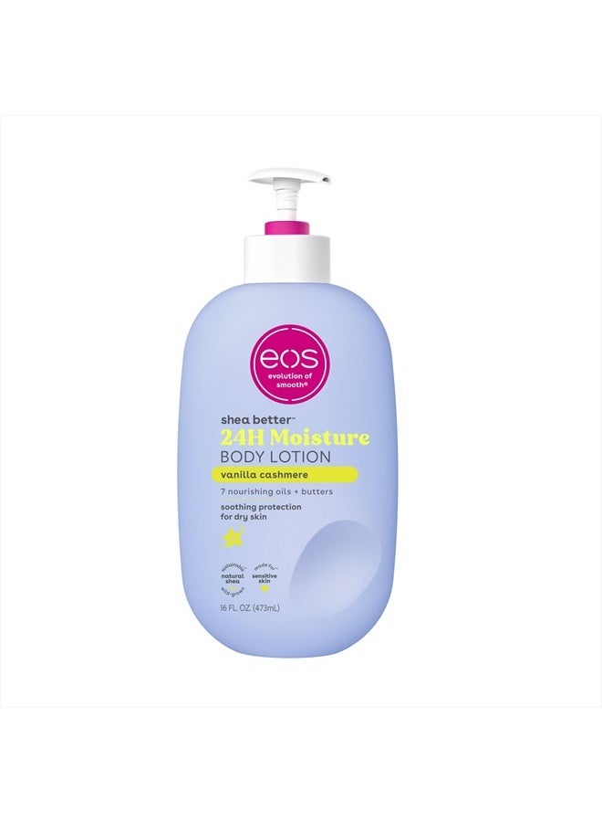 Shea Better Body Lotion- Vanilla Cashmere, 24-Hour Moisture Skin Care, Lightweight & Non-Greasy, Made with Natural Shea, Vegan, 16 fl oz