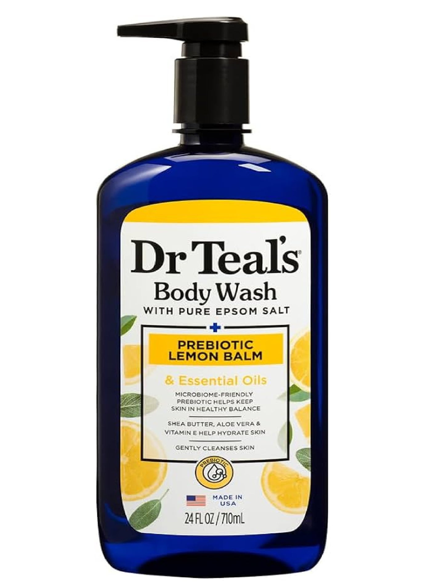 DR.TEALS PREBIOTIC LEMON BALM & ESSENTIAL OILS BODY WASH 710ML