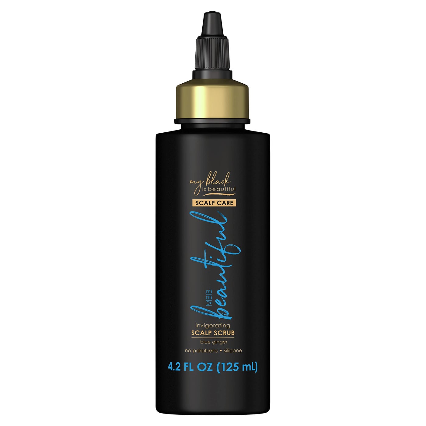 My Black is Beautiful Invigorating Scalp Scrub Treatment for Dry Scalp and Damaged Hair, Blue Ginger and Mint, 4.2 fl oz