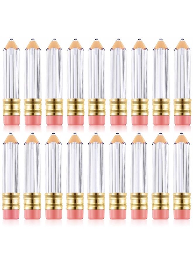24 Pieces 5 ml Empty Lip Gloss Tube Containers Pencil Shaped Refillable Lip Balm Containers Cute Bottles for Women Girl DIY Cosmetics