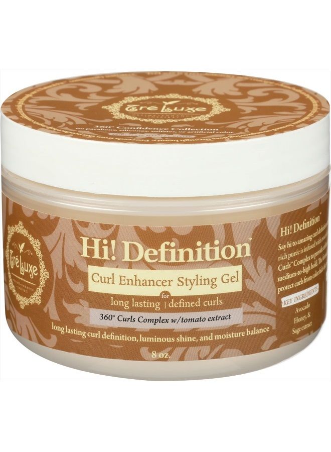 TRELUXE Hi! Definition Curl Enhancer Styling Gel, 8 FZ
