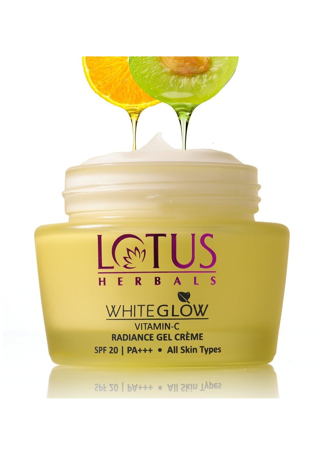 Herbals WhiteGlow Vitamin C Gel Crème | Reduces Dark Spots | Unique Gel + Crème Formula | 100x More Vitamin C