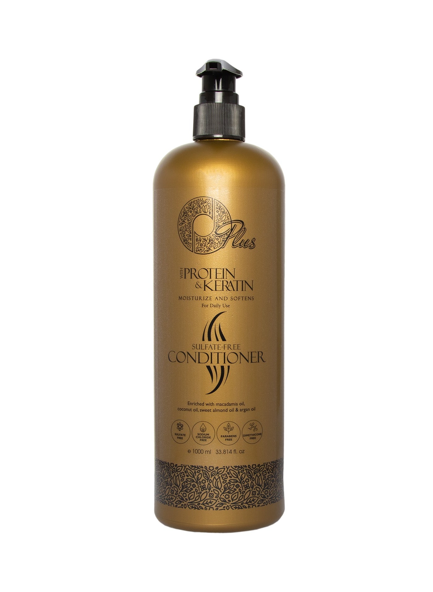 Oplus Protein & Keratin Sulfate-Free Conditioner 1000ml - Natural Oil Enriched