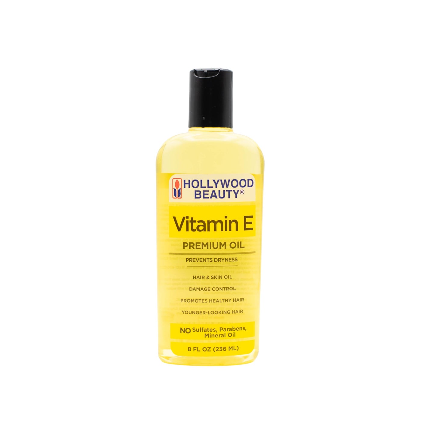 Hollywood Beauty Vitamin E Hair & Skin Oil, 8 oz - Prevents Dryness, Stimulates Healthy Hair Growth, Repairs Damaged Skin, Anti-Aging