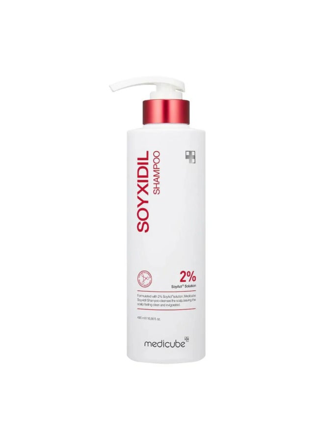 Medicube Soyxidil SoyAct Anti Hair Loss Shampoo Scalp Strengthening Hair Growth Microbubble Lather 490ml