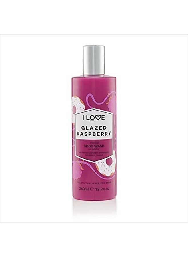 Signature Glazed Raspberry Scented Body Wash, Rich & Creamy Foam Which Contains Natural Fruit Extracts, Cruelty-Free & Vegan-Friendly - 360ml
