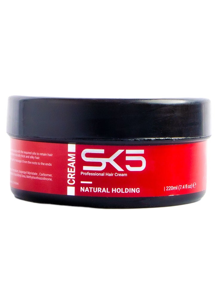 SK5 Damage Repair Hair Cream 220ml - Natural Hold & Density Boost