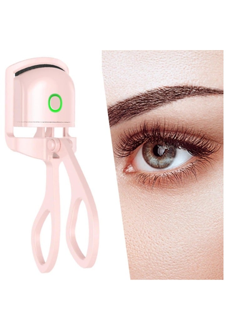 Heated Eyelash Curler Rechargeable Electric Eyelash Curler with Silicone Heating Pads