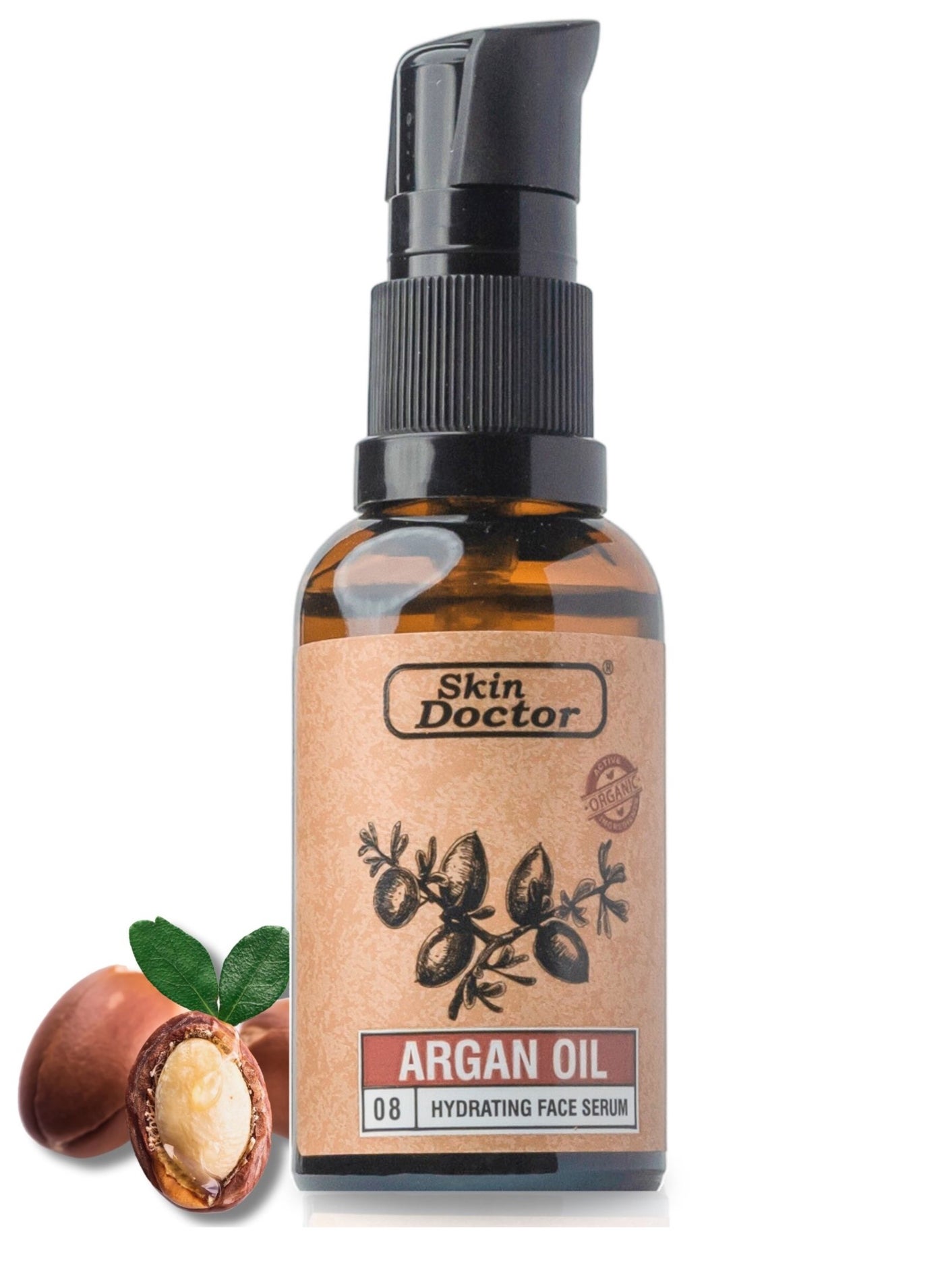 Argan Oil Infused Hydrating Face Serum Skin Revitalization and Anti-Aging Formula - 30ml