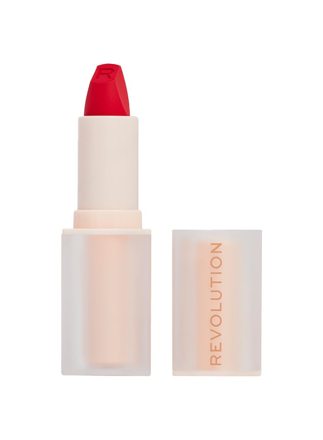 Makeup Revolution Lip Allure Soft Satin Lipstick Vibe Red