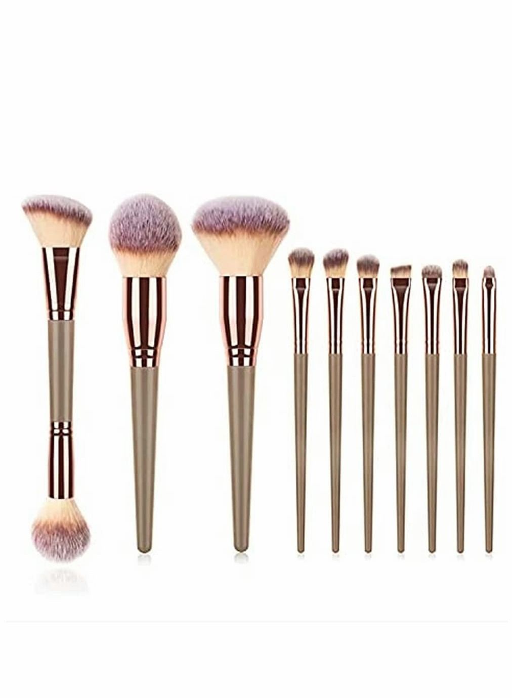 Professional Makeup Brush Set Powder Foundation Eyebrow Eyeshadow Cosmetic Face Blush Make Up Tools Toiletry Kit Concealer Blending Cosmetics Tool for Women Girl 10 Pcs