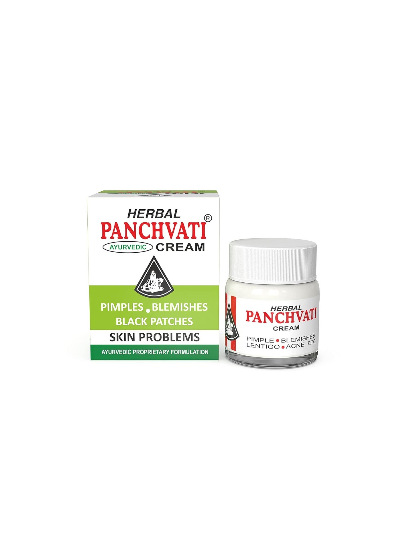 Panchvati Herbals Face Cream, Anti Blemish, Anti Acne, Pimple Removal Cream For Acne Scars, Pigmentation, Glowing Skin For Men & Women - 10G