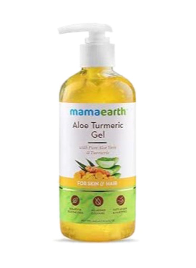 Aloe Turmeric Gel From 100% Pure Aloe Vera For Face, Skin & Hair with Turmeric & Vitamin E 300 ML