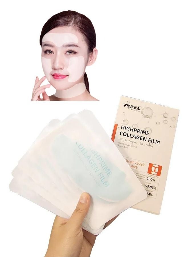 Face Lifting Water Soluble High Prime Silk Collagen Film Hydrolyzed Collagen Face Film Sheet Anti Wrinkles Face Moisturizer Film Sheets
