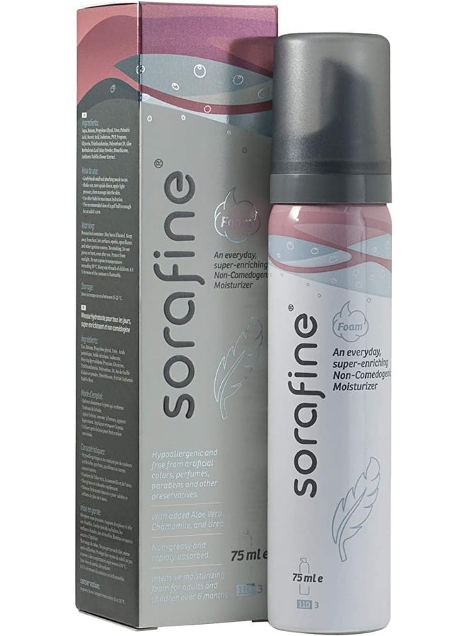 Derma Sorafine Foam Light Intense Moisturiser, 75 ml