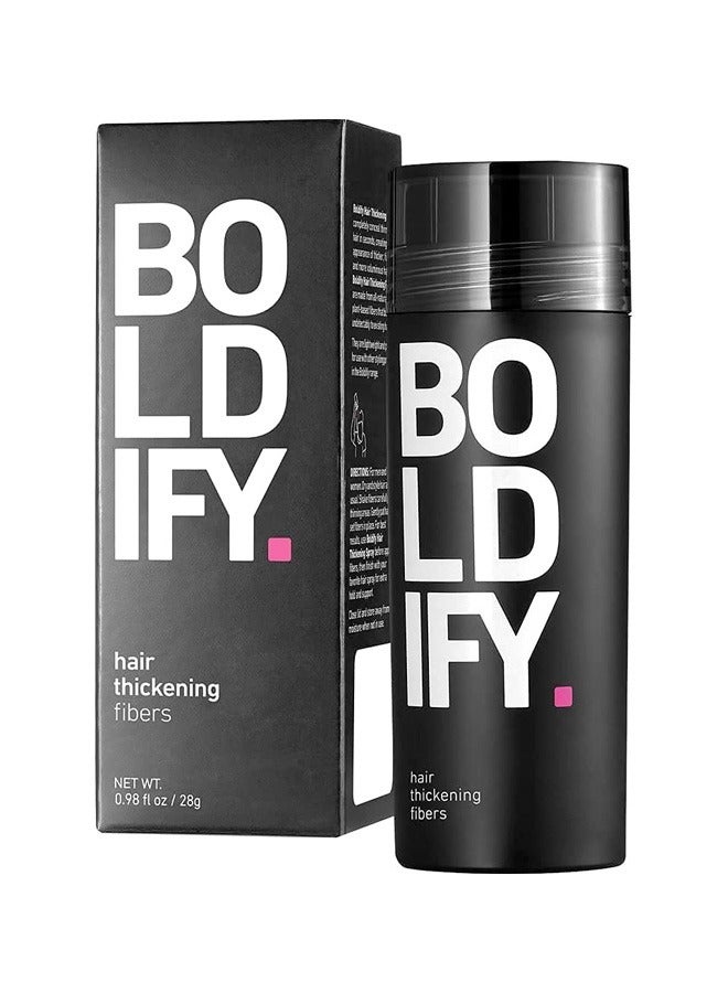 Superior Plant-Based Hair Thickening Fibers For Full Coverage – Completely Conceals Hair Loss, Thinning Areas, And Balding Spots With A Clump-Free, Seamless "Real Hair" Finish, Medium Brown (28G)
