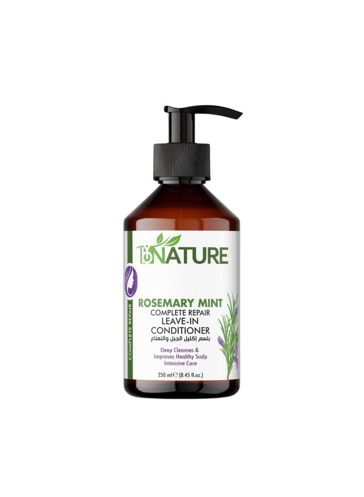 "ByNature Rosemary Mint Complete Repair Leave-In Conditioner – 250ml for Deep Hydration & Strength"