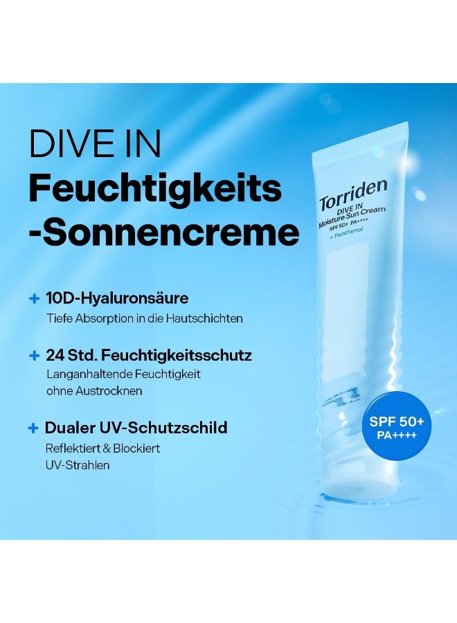 Dive-In Moisturising Sunscreen Spf 50+ Pa++++ With Panthenol 60Ml — Hydrating, Non-Sticky, No White Cast, Vegan & Sensitive Skin Safe, 2.02 Fl Oz - image 2