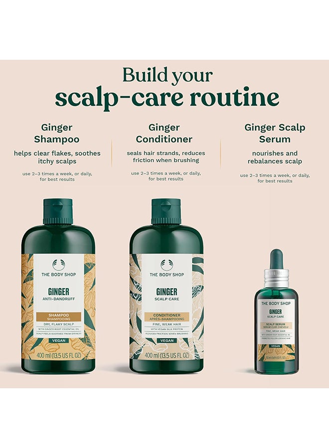 Ginger Anti-Dandruff Shampoo – Clarifying Shampoo for Dry, Flaky & Itchy Scalp, With Ginger Root Density Complex, Soothes & Clears Flakes, Promotes Healthy Hair Growth, Vegan Bestseller, 400ml - image 7