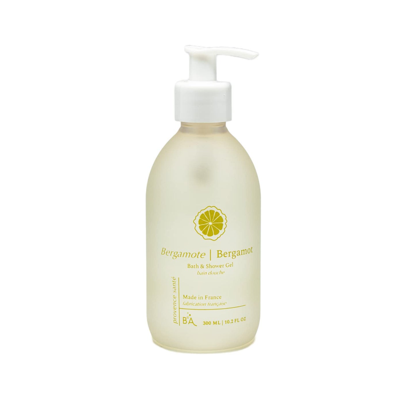 Provence Sante Cleansing Bath & Shower Gel - Moisturizing Almond Oil Body Wash for Dry Skin - Nourishing Light Citrus Bergamot Scent - Made in France - 10.2 Oz