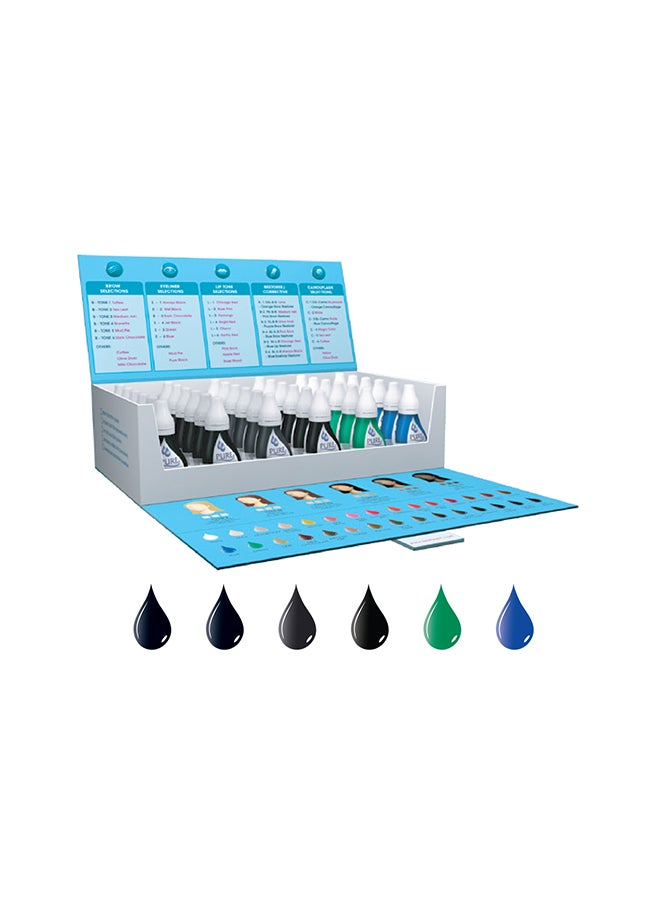 Microblading Pigment Pmu Medical Grade -Microblading Ink No Mixing Eyebrow Pigment For Shading Hair Stroke Eyeliner Kit Set Of 6