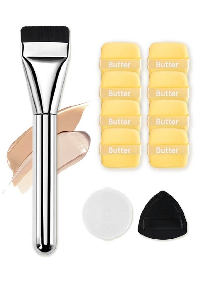 11PCS Makeup Sponge Set 8pcs Makeup Sponge Powder 1 Liquid Base Brush