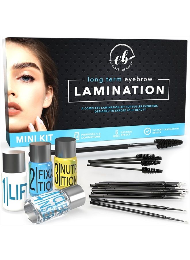 Eye Brow Lamination Kit Professional - Complete DIY Brow Lamination Kit at Home - Brow Perm Lamination Kit - Easy to Use – Instant Long-Lasting Results by Elevate the Beauty