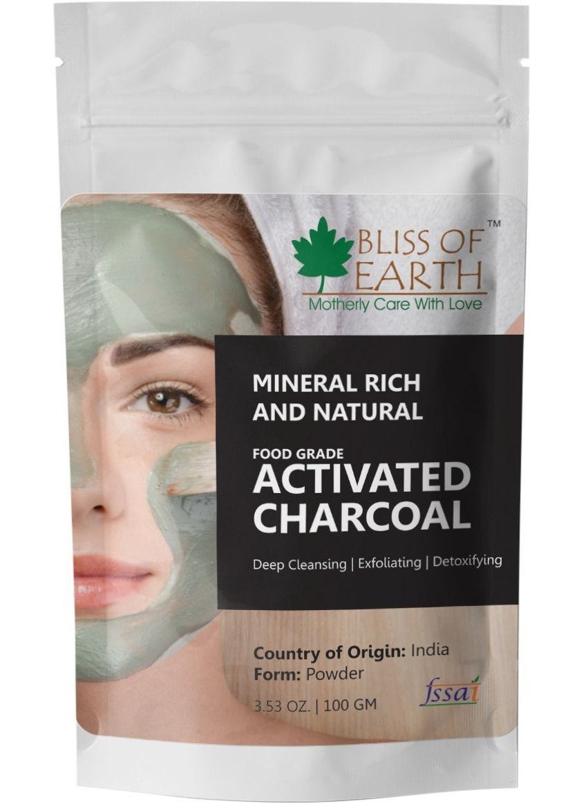 Coconut Shell Activated Charcoal Powder, 100GM great for face, skin & teeth