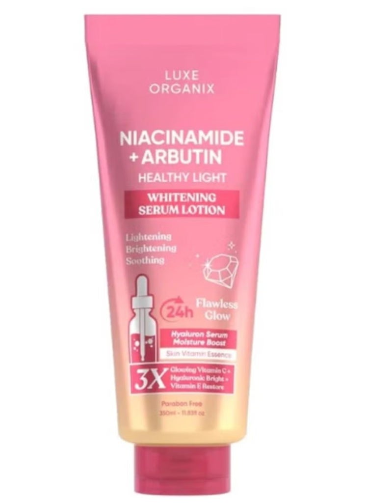 Niacinamide +Alpha ArbutinHealthy Light Whitening Serum Lotion 350ml