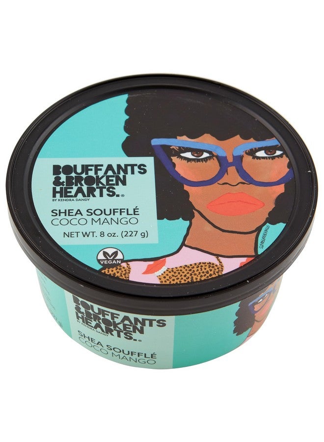 Ashanti Naturals Scented Whipped Shea Butter for Skin | Moisturizing African Raw Shea Butter, Almond Oil and Coconut (Coco Mango Souffle, 8oz)