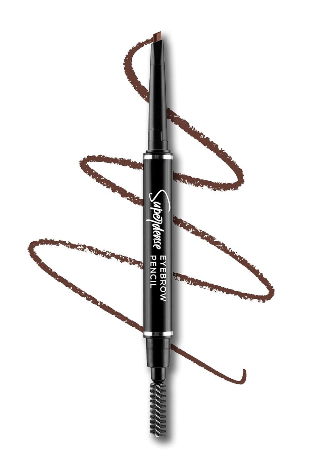 RENEE Superdense Eyebrow Pencil with Spoolie  Brown  Smudge Proof Waterproof  Highly Pigmented for Fill in Brow Gaps  Smooth One Swipe Precision Application  Enriched with Vitamin C and Jojoba Oil