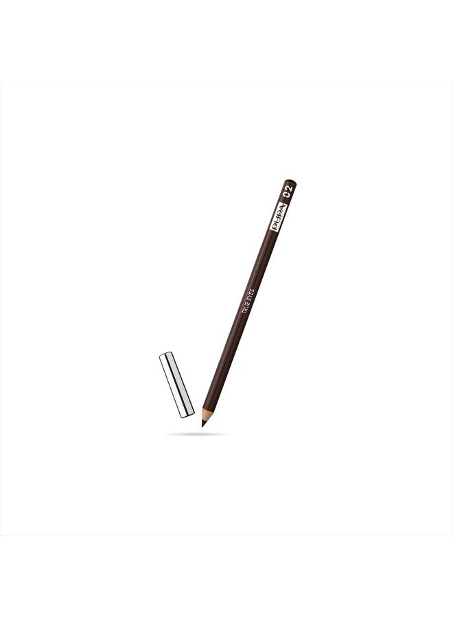 Milano True Eyes Precise Eyeliner - Perfect Blend Of Oils And Waxes - Instant Color Payoff - Enhances The Gaze And Gives Intense Depth - Suitable For Sensitive Eyes - 02 Intense Brown - 0.05 Oz