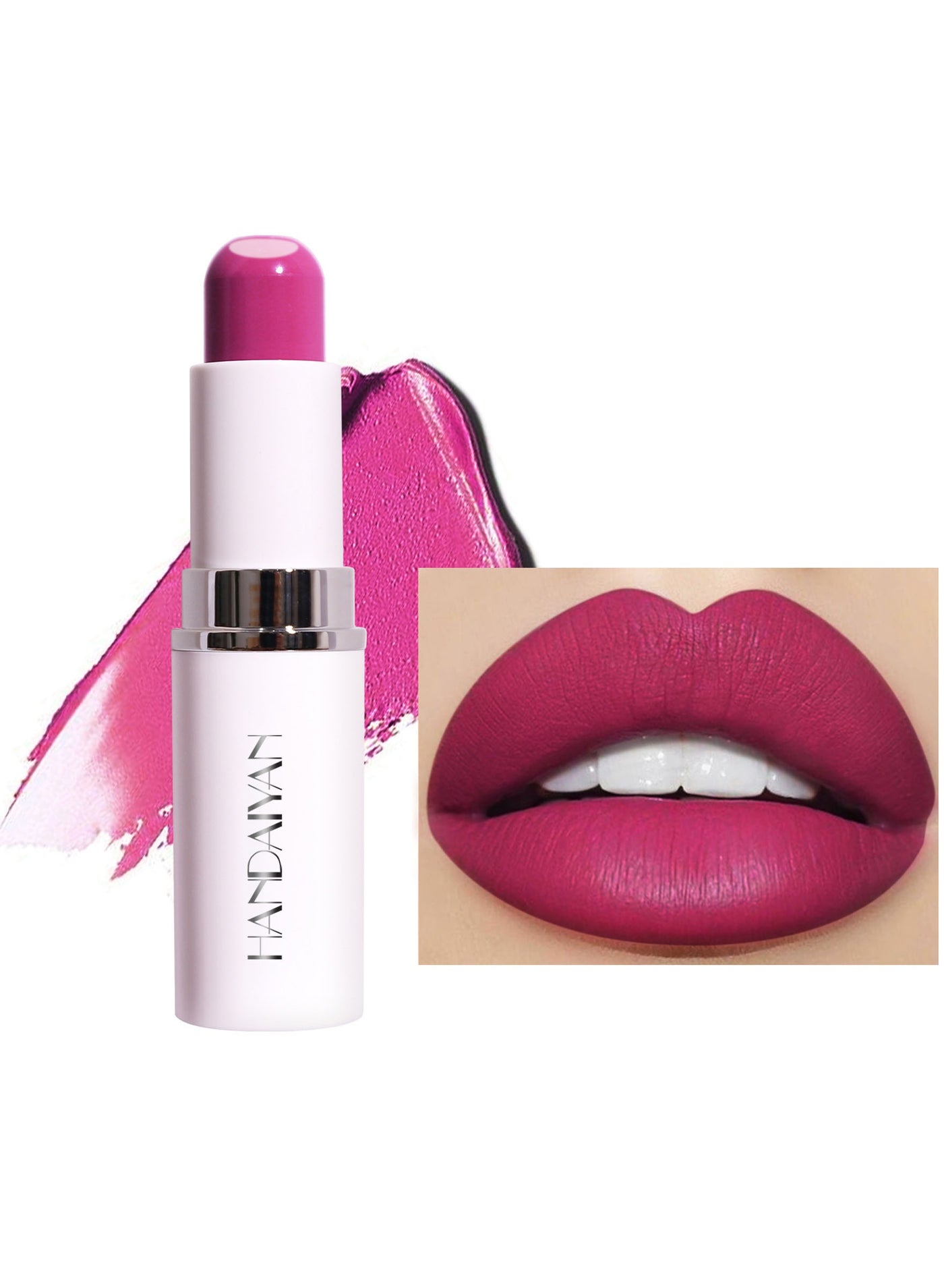 Lipstick Matte Liquid 2 In 1 Sandwich Double-layered Long Lasting Waterproof For Women Highly Pigmented Velvety Nude Super Stay Soft Hydrating & Lightweight Professional Moisturizing Makeup
