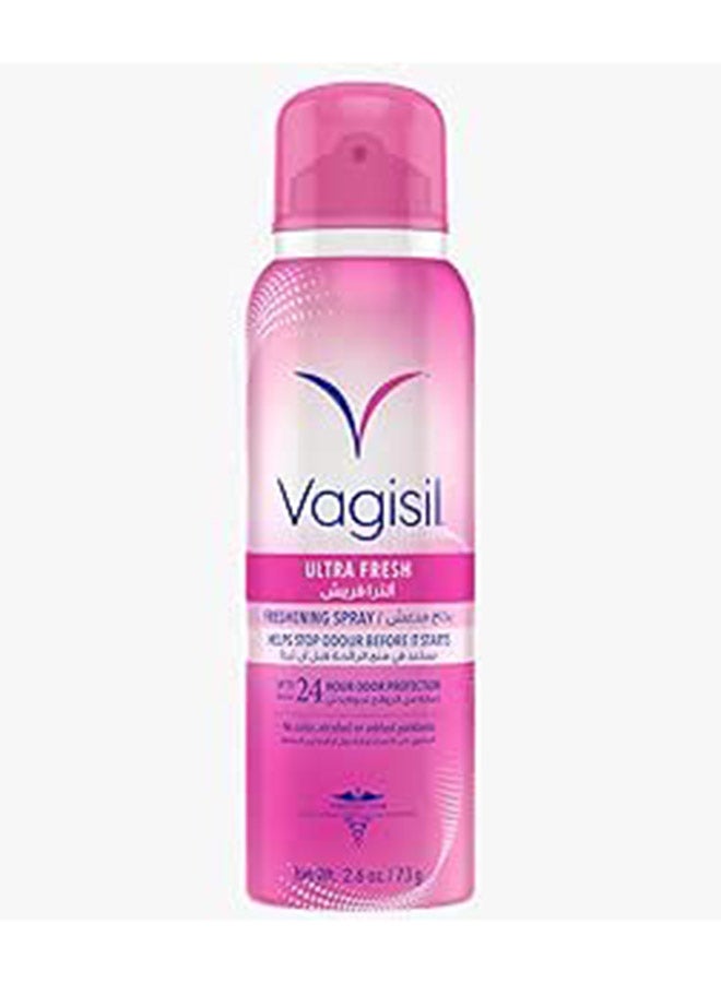 Ultra Fresh Intimate Spray (73 g) – Daily Feminine Deodorant Spray for Long-Lasting Odor Protection & Freshness, Gynecologist Tested
