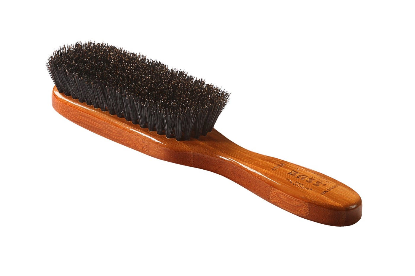 Bass Brushes Semi Oval Boar Wood Brush, 1 EA
